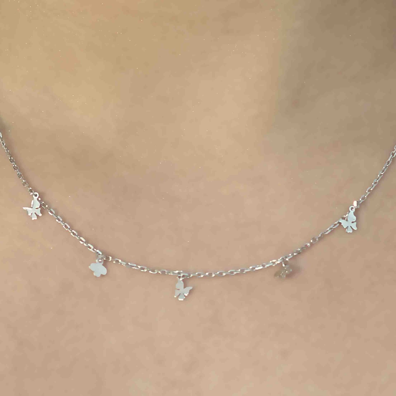 Silver Charm Drop Chain for Women - Image 2