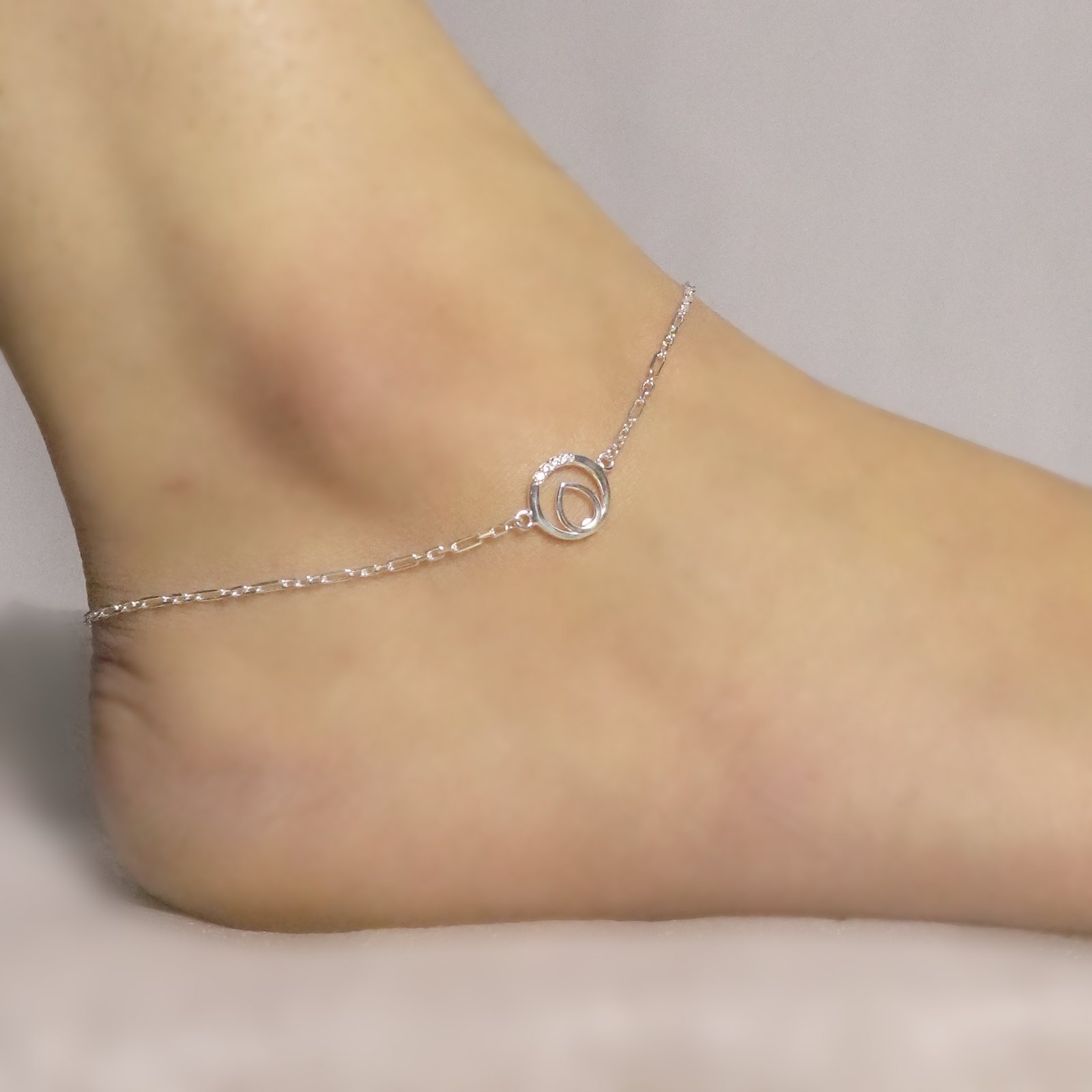 Matt Ball Box Chain Italian Anklet
