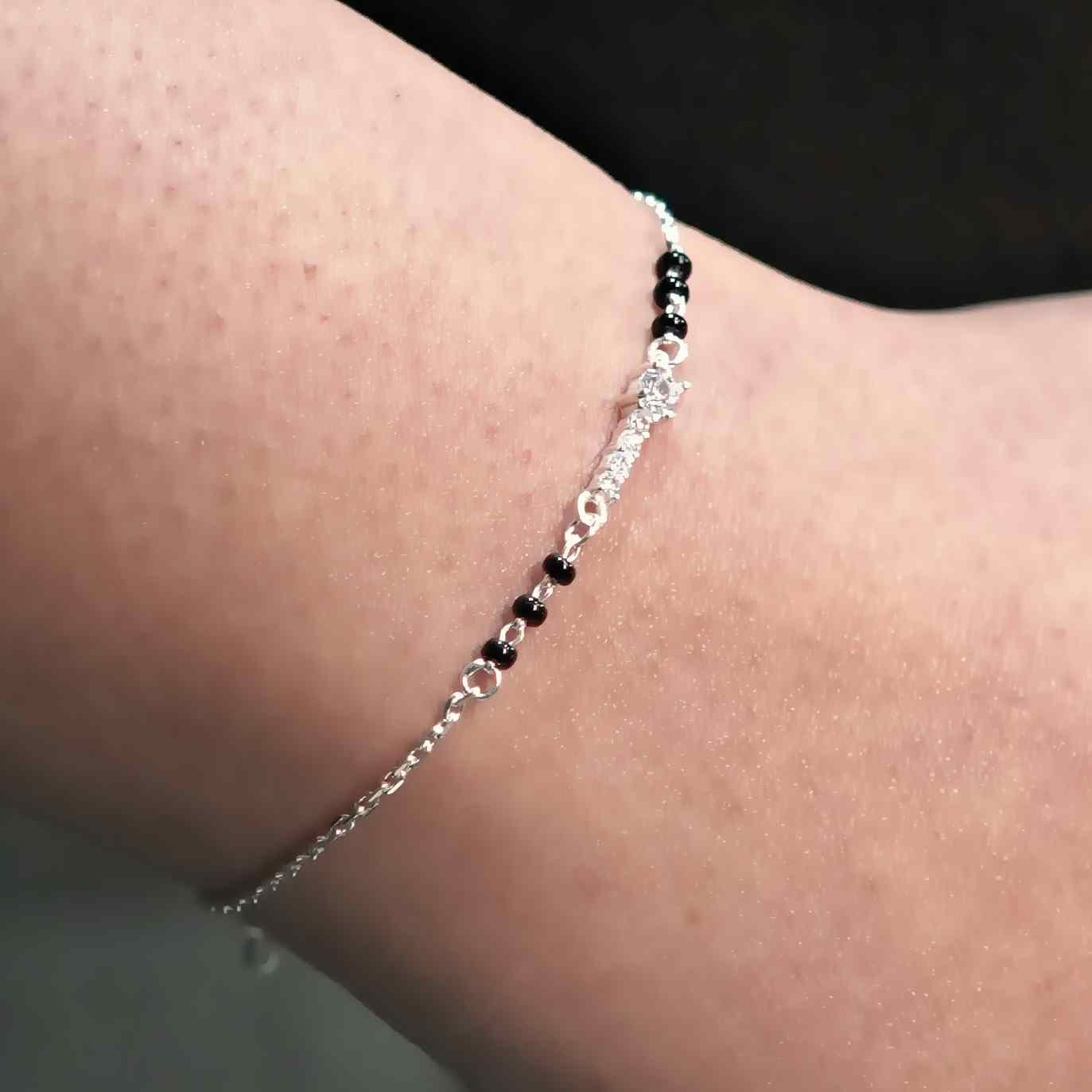 Silver Modern AD Italian Bracelet - Image 2