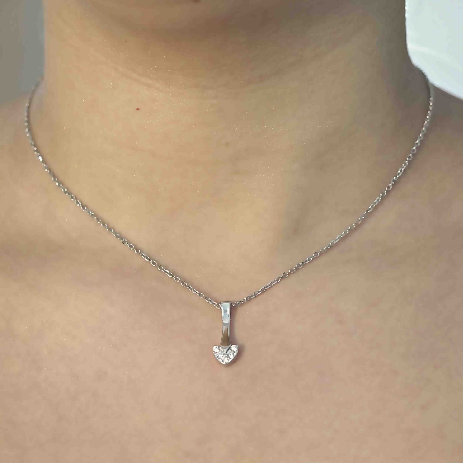 Silver Modern Ancor shape Chain for women - Image 3