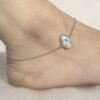Nazar stone eye design anklet for women