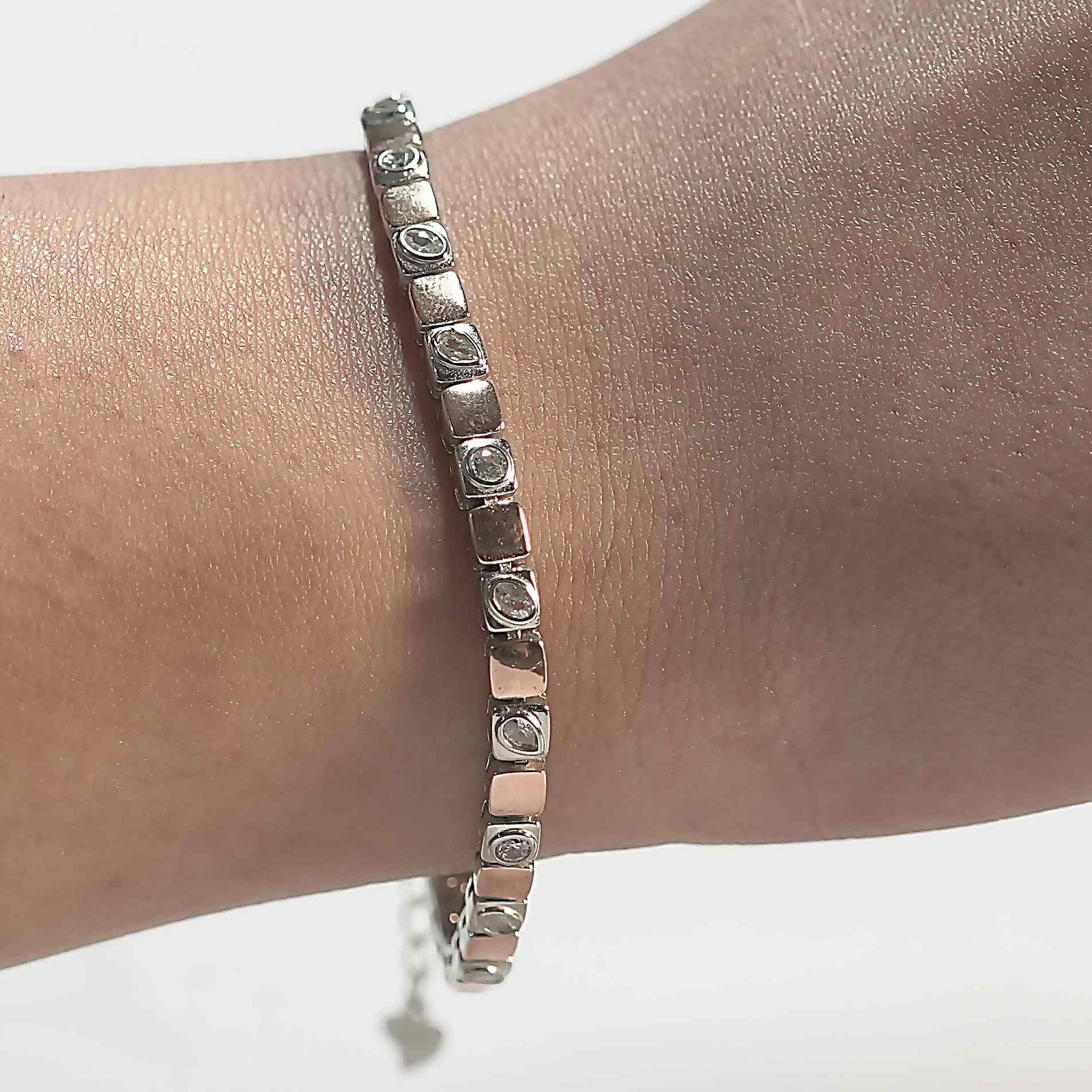 Rose Plated Modern Bracelet