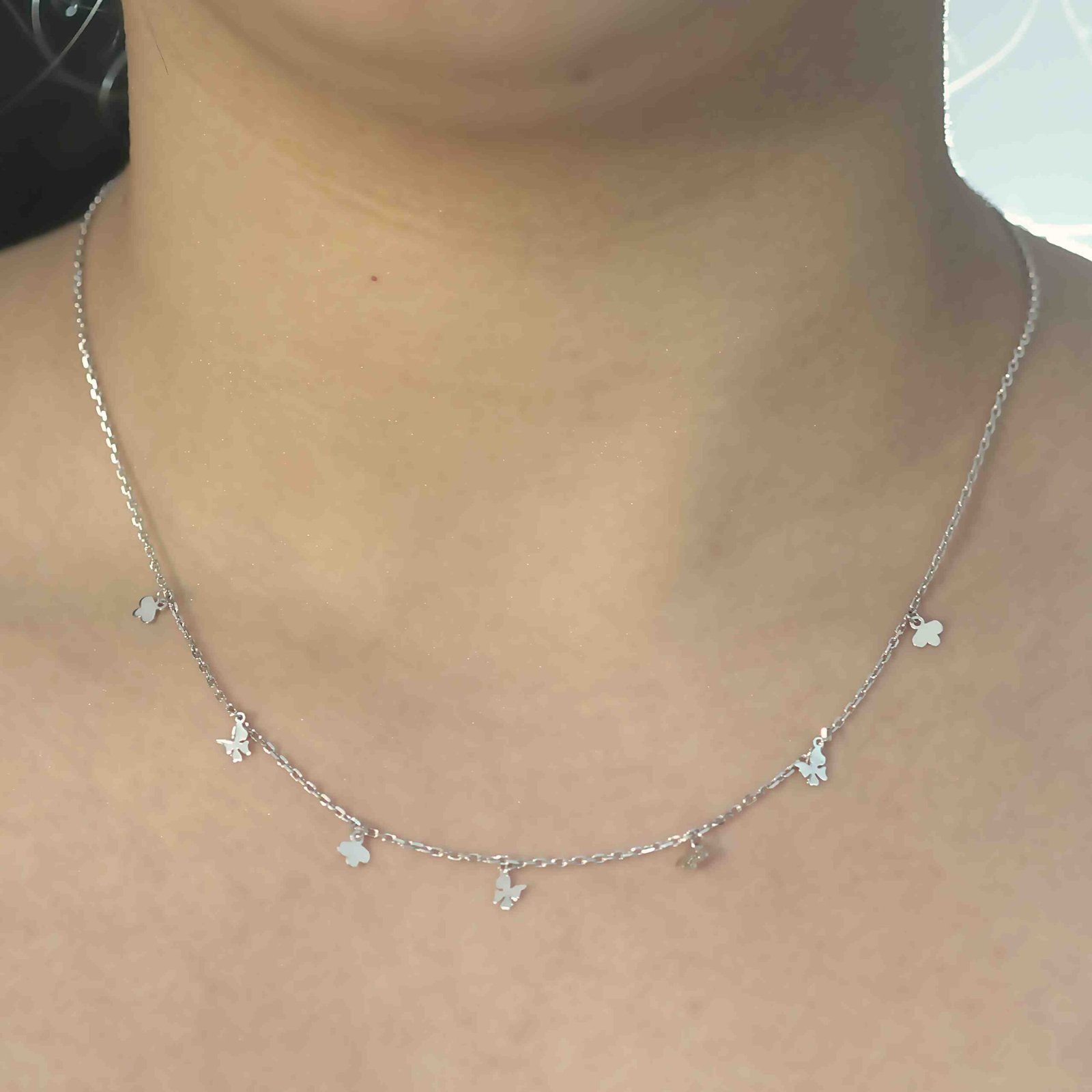 Silver Charm Drop Chain for Women