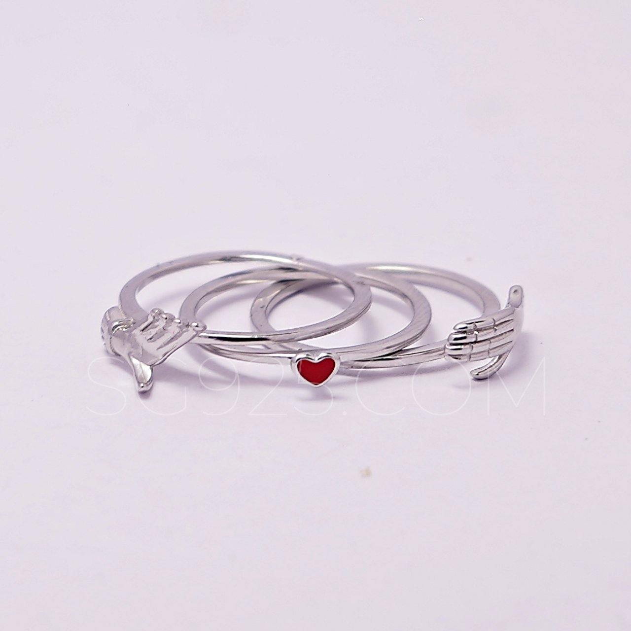 Silver Modern Open Ring - Image 3