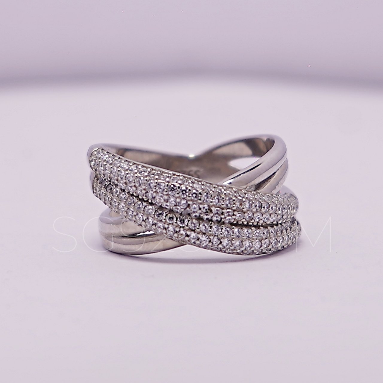 Silver Oxidised Modern Ring