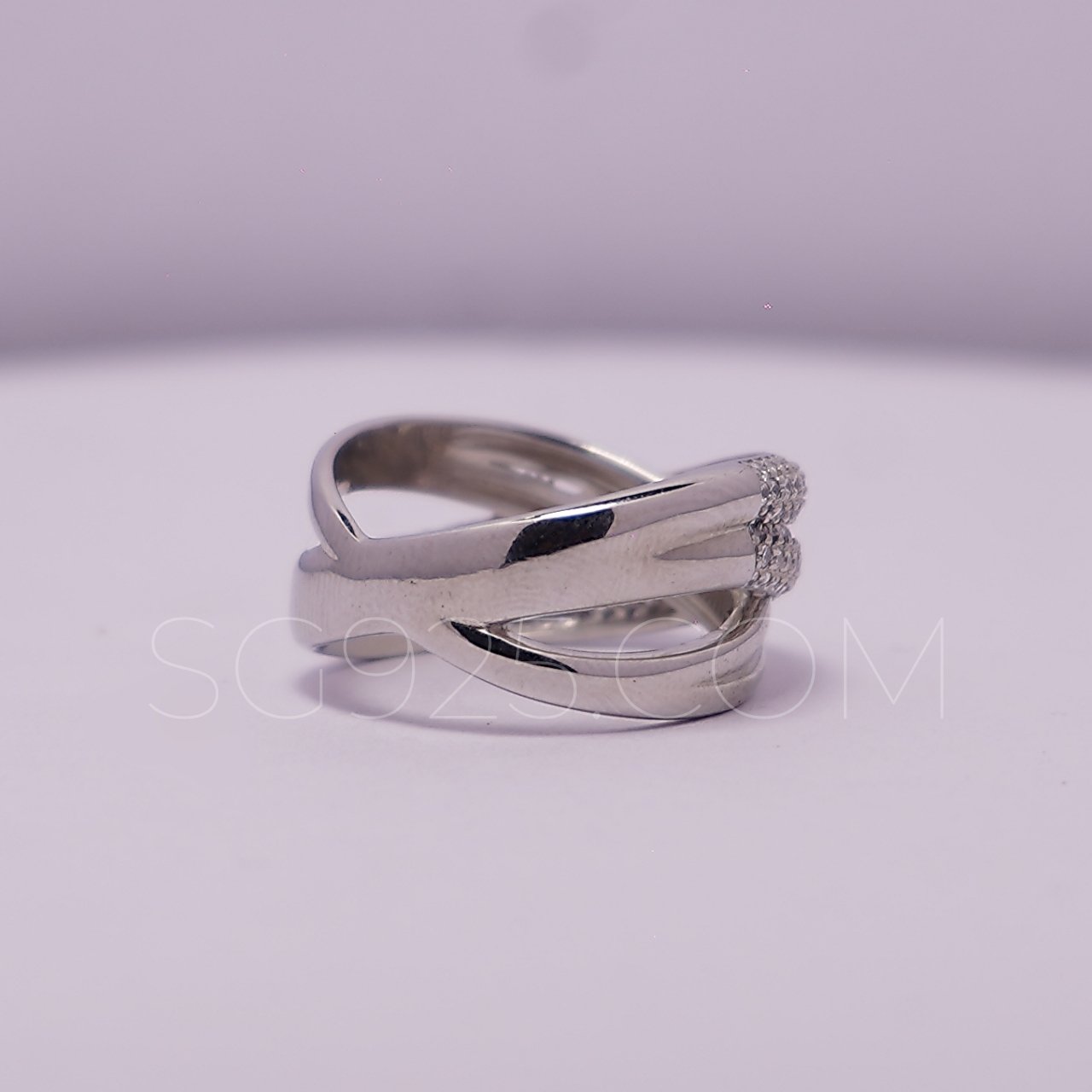 Silver Oxidised Modern Ring - Image 2