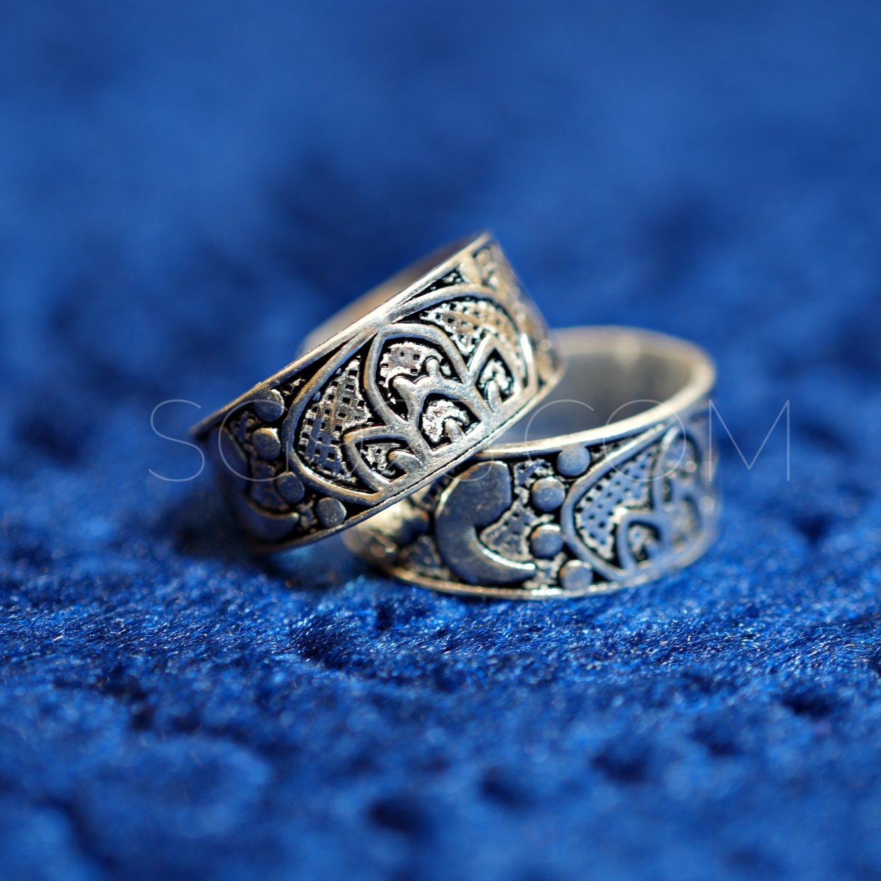 Silver Traditional Oxidised Band Toe Ring