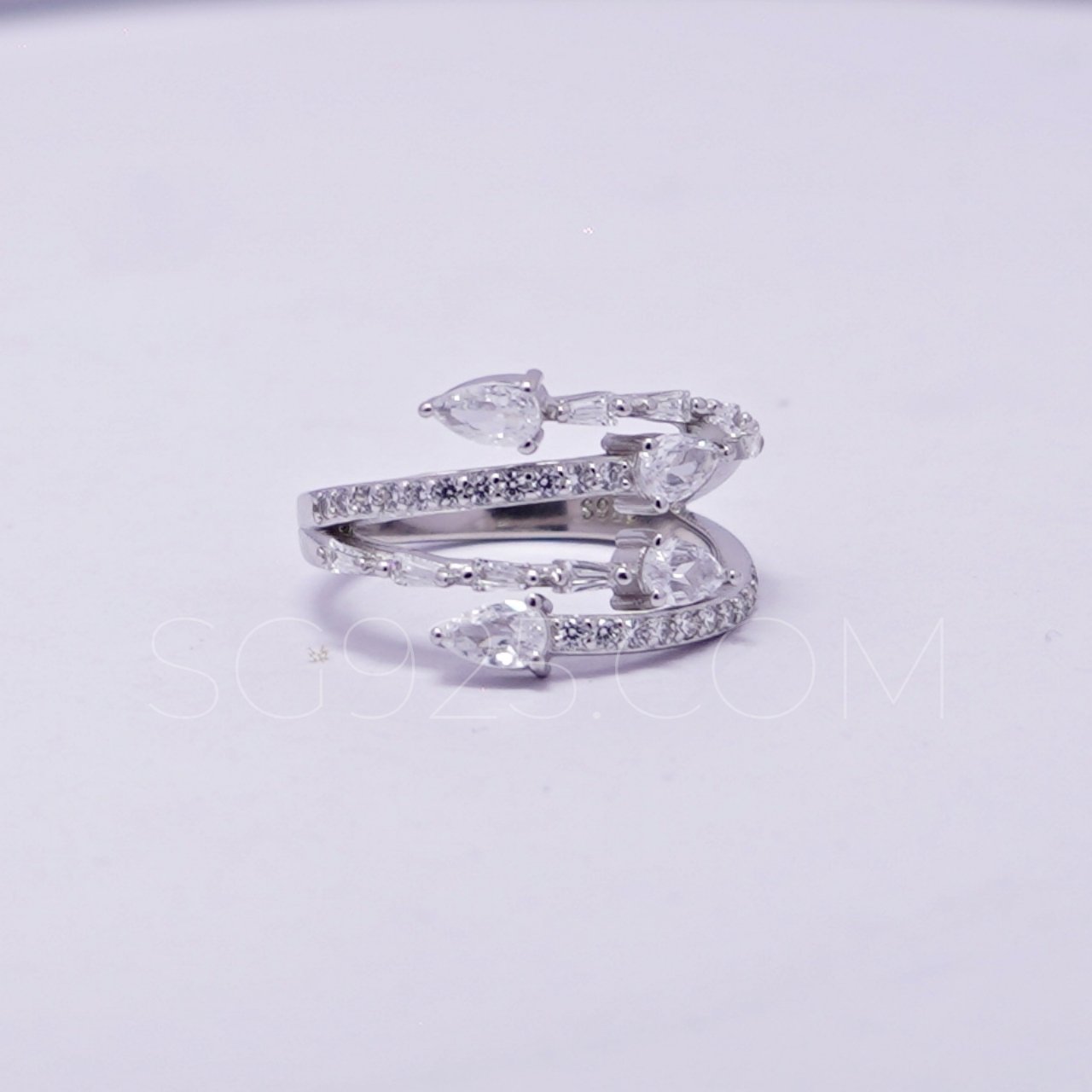 Silver Modern AD Ring