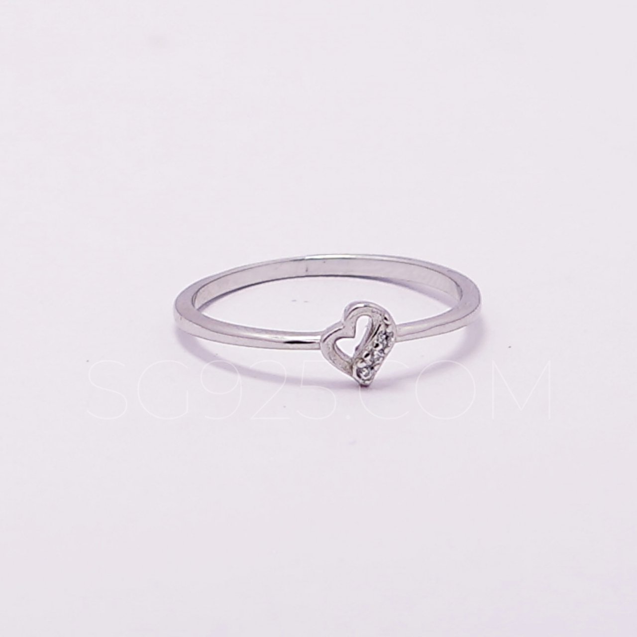 Silver Heart AD Ring