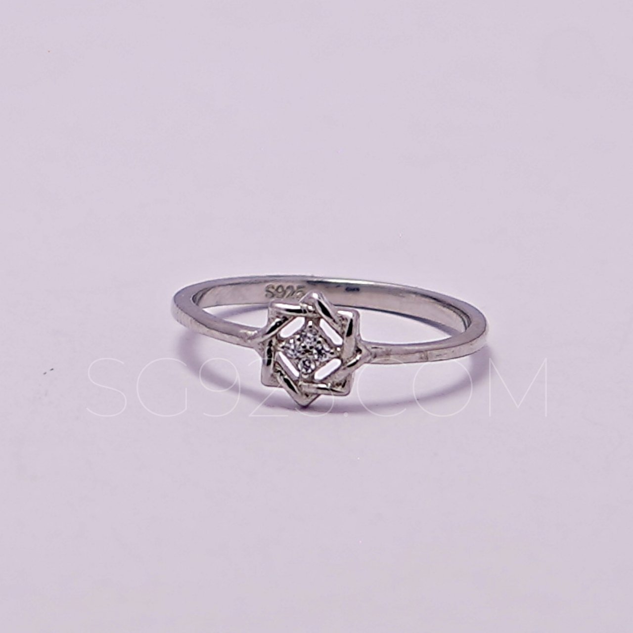 Silver Lightweight Modern AD Ring